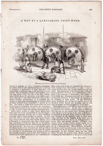 Penny Magazine articles and woodcuts from the 1820s through 1840s